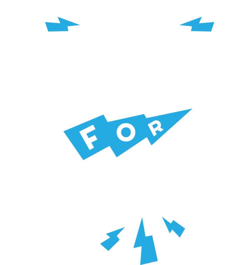 Graphic that reads "be a force for good"