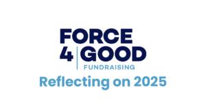 Force4Good logo, reflecting on 2025
